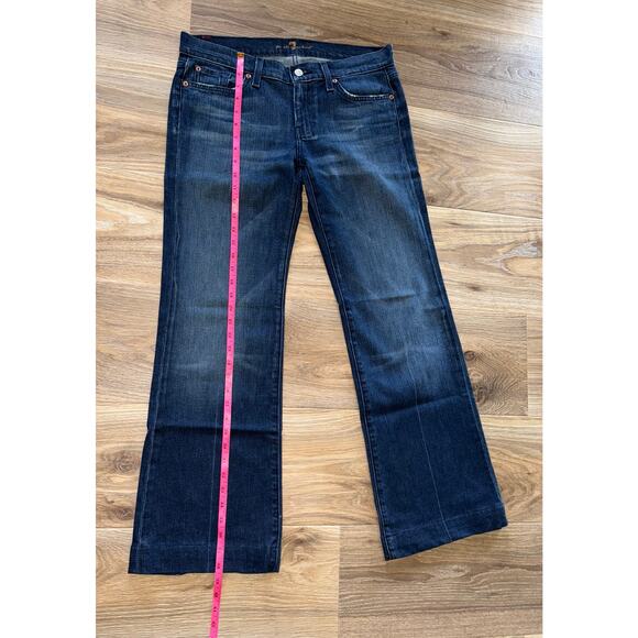 7 For All Mankind DOJO Flare Leg Jeans Blue - size 31 - J - Picture 10 of 12